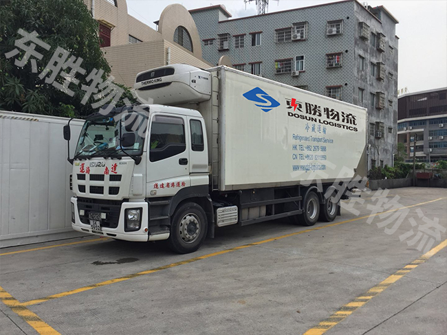 深圳到香港冷鏈物流確保運輸?shù)年P鍵——中港冷藏運輸車；中港物流,中港專線,中港拖車運輸,深圳到香港物流-深圳東勝物流公司,中港專線物流