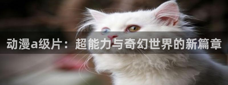 age动漫免费观看：动漫a级片：超能力与奇幻世界的新篇章